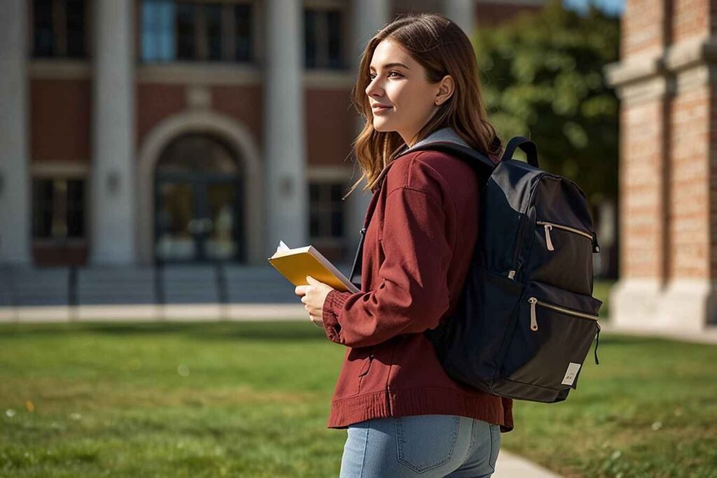 Sleek Mokobara laptop backpack for women with modern minimalist design.